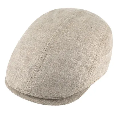 Casquette Plate Prato Lin Naturel - Traclet