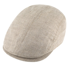 Casquette Plate Prato Lin Naturel - Traclet