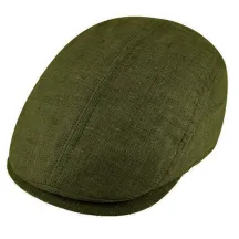 Flat Cap Prato Linen Khaki - Traclet Reference: 22076| Traclet Hatmakers