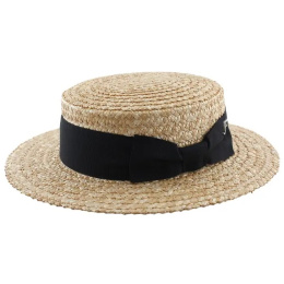 Natural straw double layer UPF50+ - Fléchet