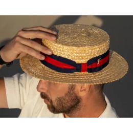 Chapeau Canotier Bruges Paille - Fléchet