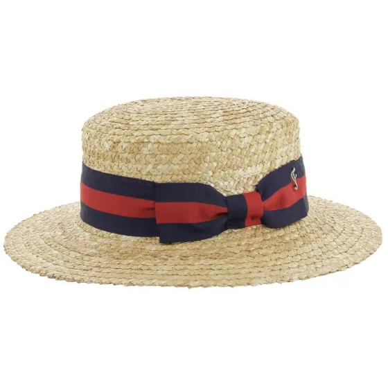 Flechet Bruges Straw Boater Hat Flechet Bruges Straw Boater Hat