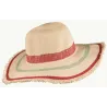 Matara Paper Straw Wide Brim Hat Cherry Natural - Traclet reference 22084 Traclet hat shop