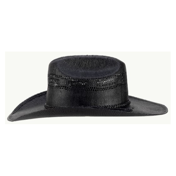 Chapeau CowBoy Gunlock Paille Noir - SCIPPIS - Traclet