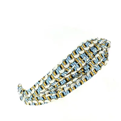 Multicolored Retro Pattern Turban Knot