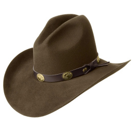 copy of Cowboy Hat STAMPEDE 2X Felt Wool Black - Bailey