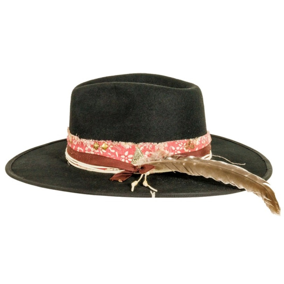 Black Wool Onyx Traveller Hat - American Hat Makers