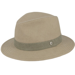 Garibaldi Cotton Fedora Hat Beige - Flechet