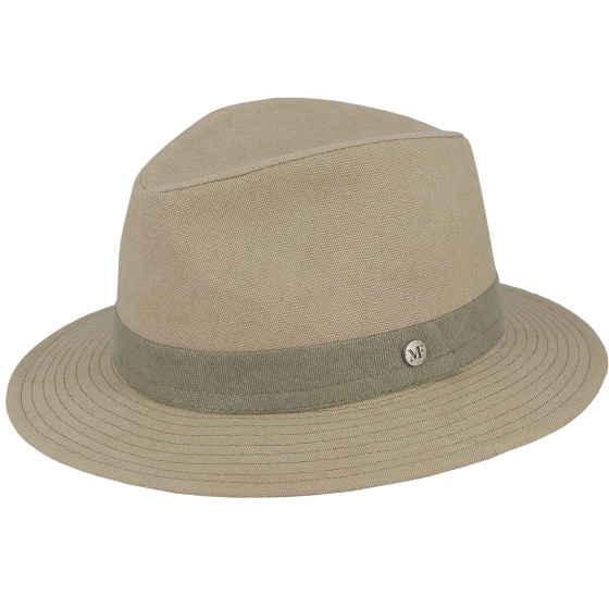 Chapeau Fedora Garibaldi Coton Beige - Flechet