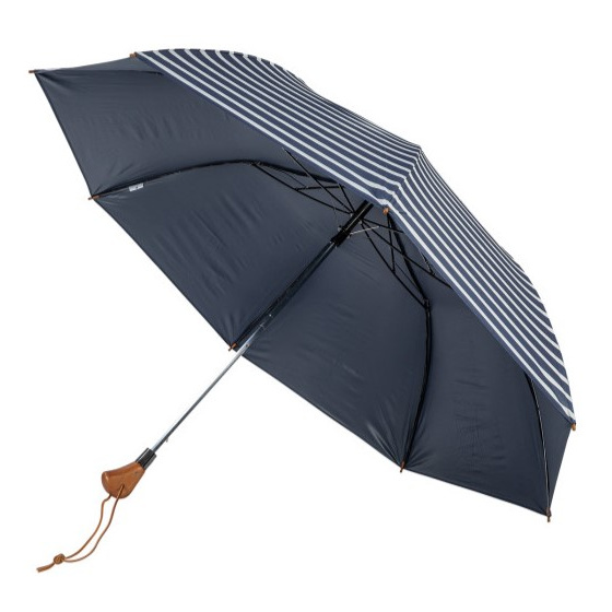 Parapluie De Golf Pliant Automatique Marinière UPF 50+ - Piganiol