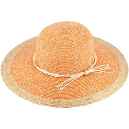 Capeline Alessia Paille Papier Orange - Traclet
