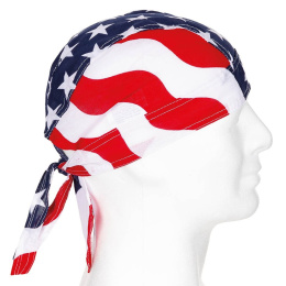 Bandana Long Coton Drapeau Américain