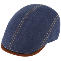 copy of Giovanni Cambered Cap in Beige Linen - Traclet