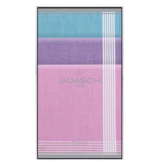 6 x Marcos Tricolor Cotton Handkerchiefs - Traclet