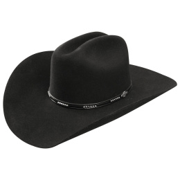 Chapeau Cowboy Liano Buffalo 4X Noir - Stetson