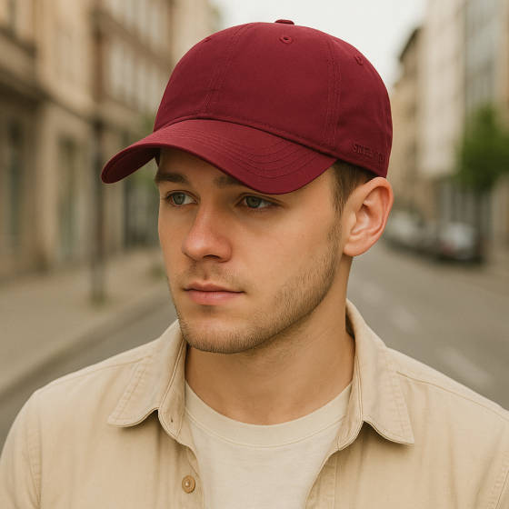 Stetson Ducor Cotton Red Baseball Cap UPF 40+