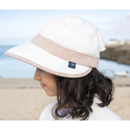 Girls' Cap Louison Anti-UV Chin Strap Old Rose - Soway
