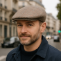 Piemonte Cotton Beige Flat Cap - Traclet