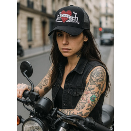 Casquette Baseball Femme Love Noire - Von Dutch