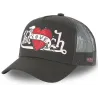 Love Black Baseball Cap - Von Dutch Reference: 22162| Traclet Hat Shop