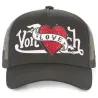 Love Black Baseball Cap - Von Dutch Reference: 22162| Traclet Hat Shop