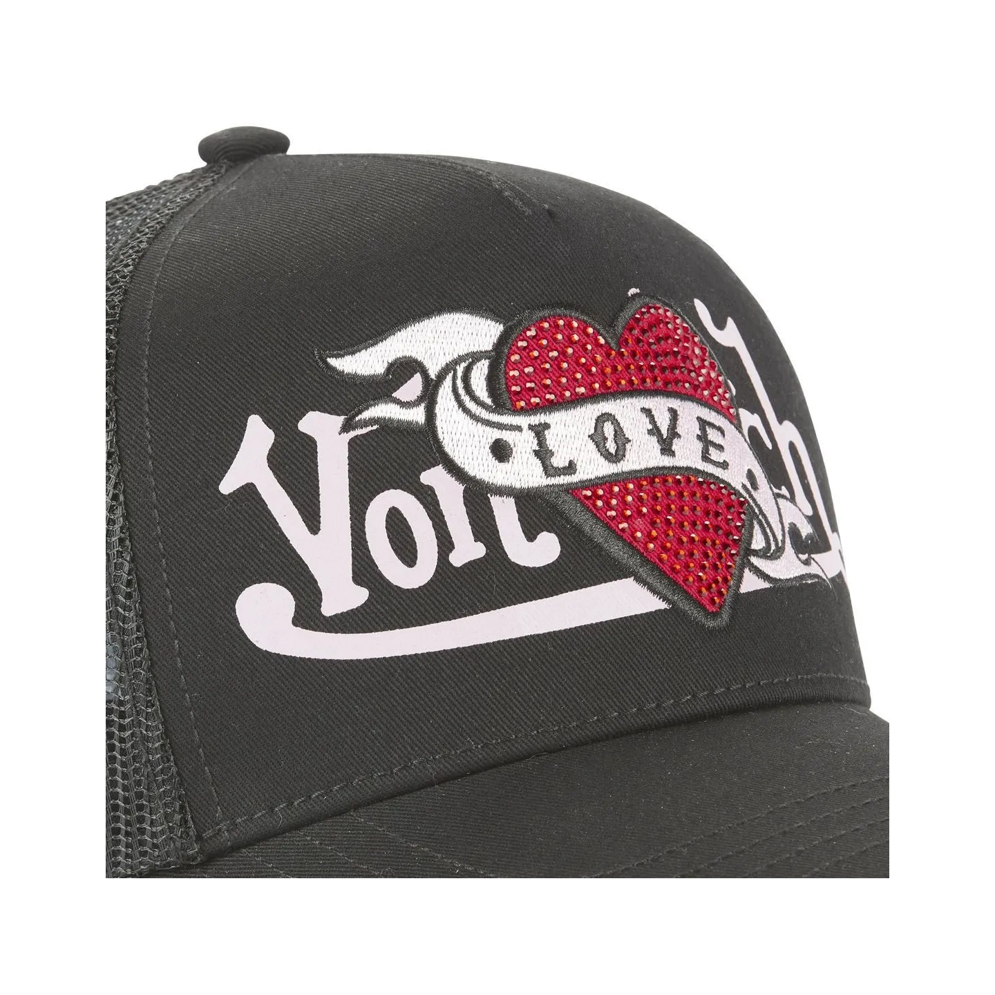 Love Black Baseball Cap - Von Dutch Reference: 22162| Traclet Hat Shop