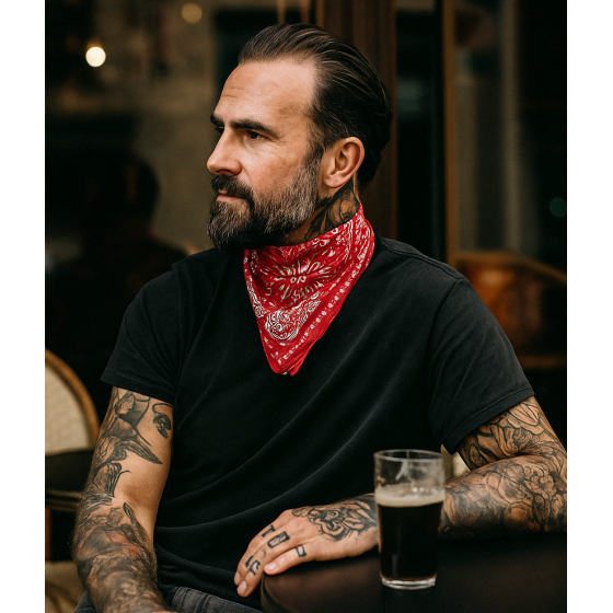 Bandana Santa Clara Coton Rouge - Von Dutch Bandana Santa Clara Coton Rouge - Von Dutch