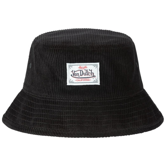 Le Vel Noir Velvet Bucket Hat - Von Dutch