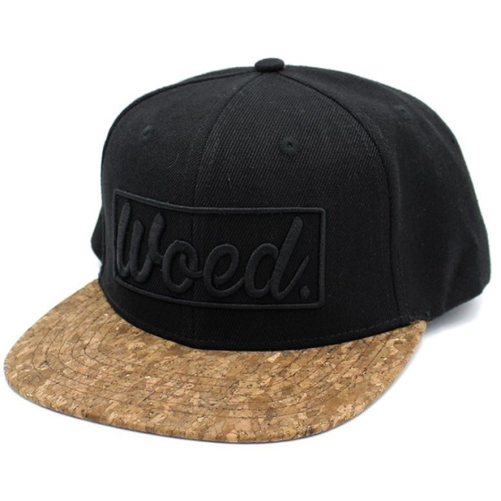 Black Minka Snapback Cap - Woed
