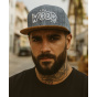 Casquette Snapback Crânes Bleu/Gris - Woed