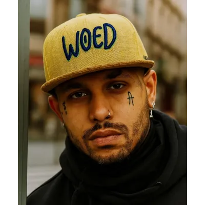 Casquette Snapback Ilustronauta Jaune Moutarde - Woed