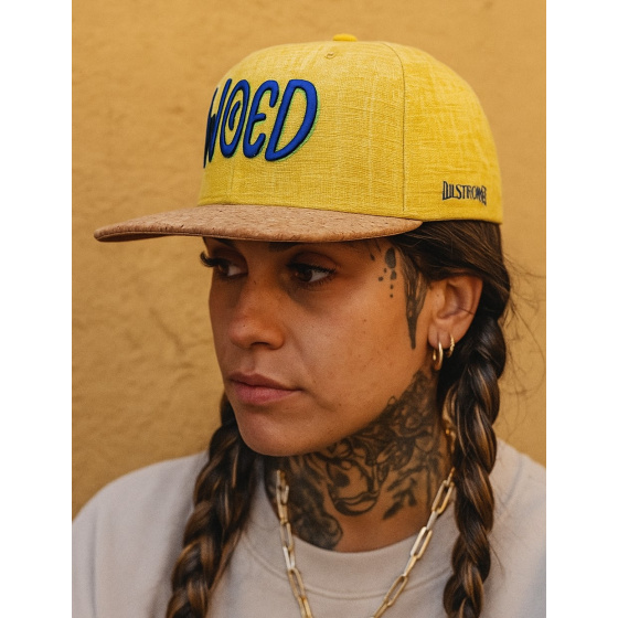 Ilustronauta Mustard Yellow Snapback Cap - Woed