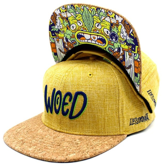 Casquette Snapback Ilustronauta Jaune Moutarde - Woed Casquette Snapback Ilustronauta Jaune Moutarde - Woed