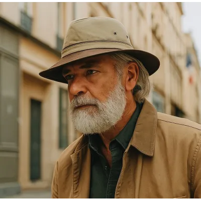 Chapeau Safari Peaugres Coton Beige & Marron - Traclet
