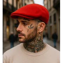 Kangol Wool 504 Red Cap Reference: 1124 | Traclet Hat Shop