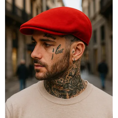 Kangol Wool 504 Red Cap Reference: 1124 | Traclet Hat Shop
