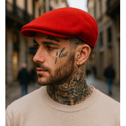 casquette Kangol Wool 504 Rouge