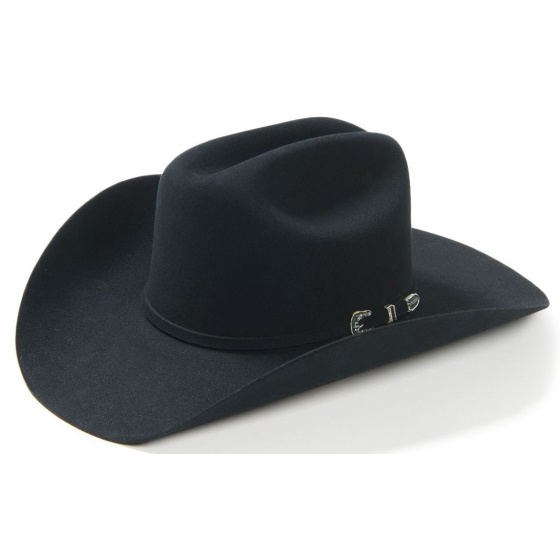 Stetson Black Fur Felt Skyline 6X Cowboy Hat