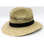Chapeau Traveller Gardener Paille Ruban Noir - Traclet