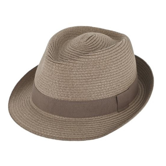 copy of Pine Green Paper Straw Trilby Hat - Traclet