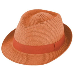 copy of Pine Green Paper Straw Trilby Hat - Traclet