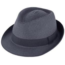 copy of Pine Green Paper Straw Trilby Hat - Traclet