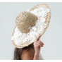 Capeline Été Olivia Paille À Dentelle Blanche - Traclet