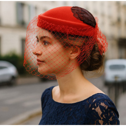Red Elegance Hat - Made in France