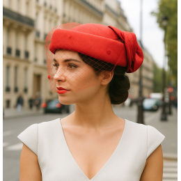 Special Prestigious Day Hat EDY PARIS Red