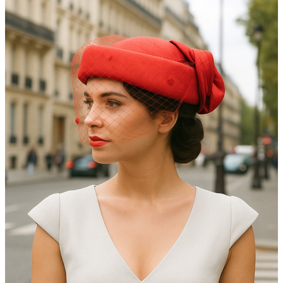 Special Red Hat for Prestigious Day EDY PARIS