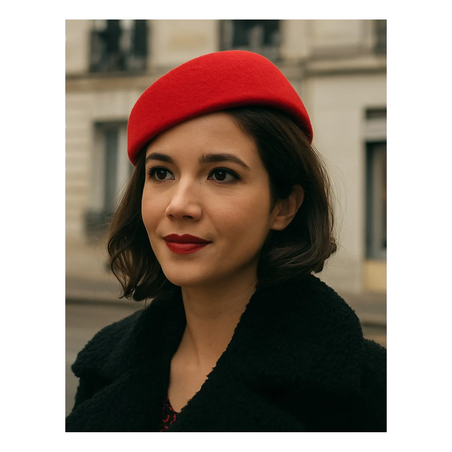Tambourin Feutre - Calot hôtesse Pavot - Traclet