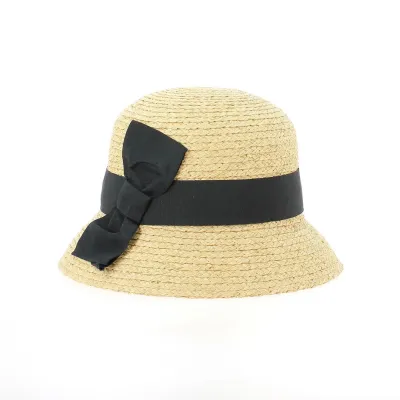Chapeau Cloche Stéphania Paille Raphia - Traclet