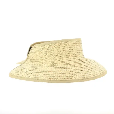 Capeline Paille Sans Fond Sable- Seeberger  Reference : 9528 | Chapellerie Traclet