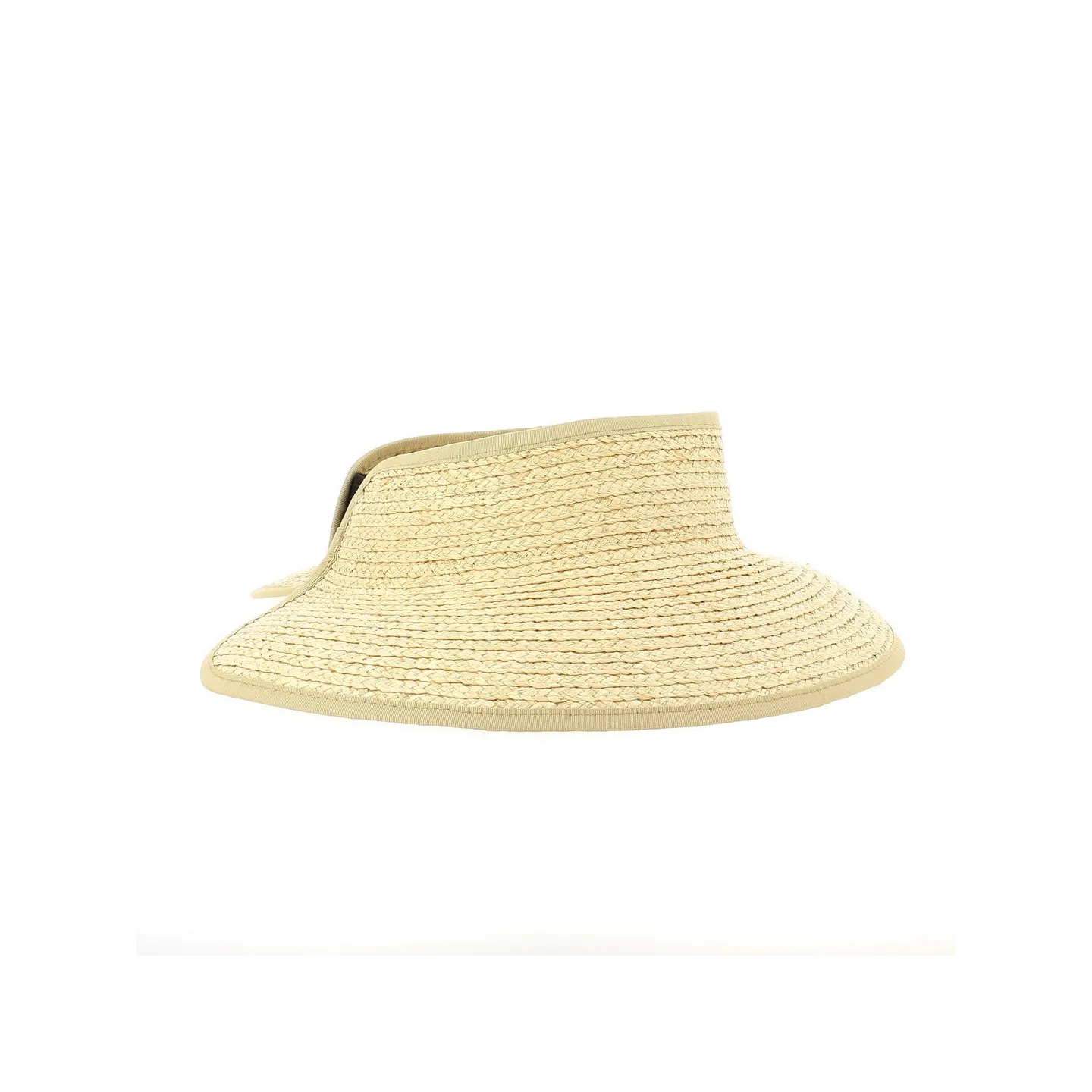Capeline Paille Sans Fond Sable- Seeberger  Reference : 9528 | Chapellerie Traclet